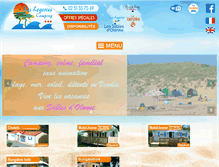 Tablet Screenshot of camping-logeries.com